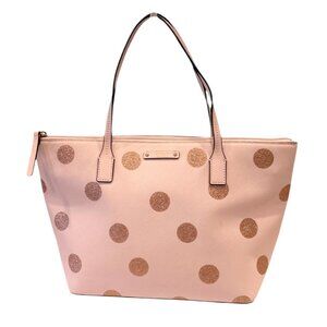 Kate Spade Women's Hani Haven Lane Pink Polka Dot Tote